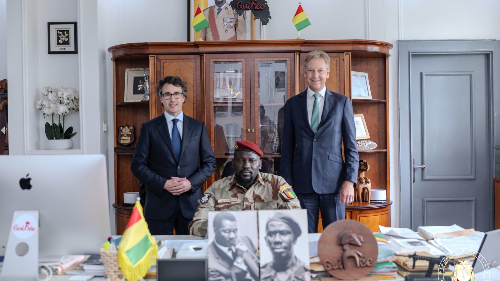 Le nouveau CEO de Rio Tinto, Simon Trott reçu à Sékhoutouréya